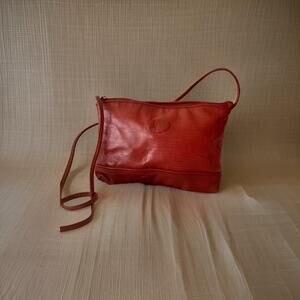 Etna Red Leather Purse
